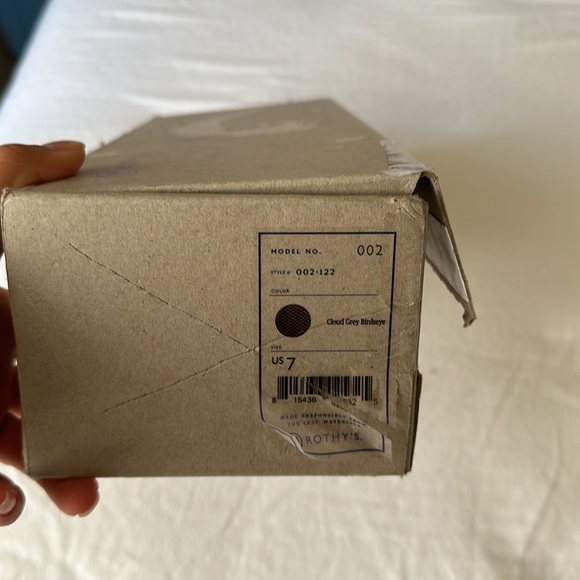 NWT Rothy’s Cloud Grey Birdseye The Point Flat - Picture 7 of 11